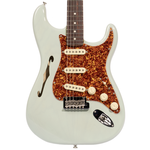 Fender Limited Edition American Professional II Stratocaster Thinline, Transparent Surf Green