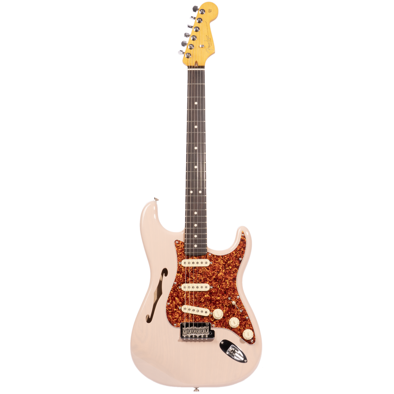 Fender Limited Edition American Professional II Stratocaster Thinline, Transparent Shell Pink