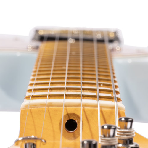 Fender Limited Edition American Professional II Telecaster Thinline, Transparent Daphne Blue