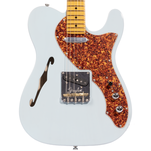 Fender Limited Edition American Professional II Telecaster Thinline, Transparent Daphne Blue