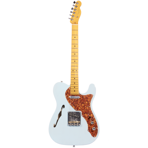 Fender Limited Edition American Professional II Telecaster Thinline, Transparent Daphne Blue