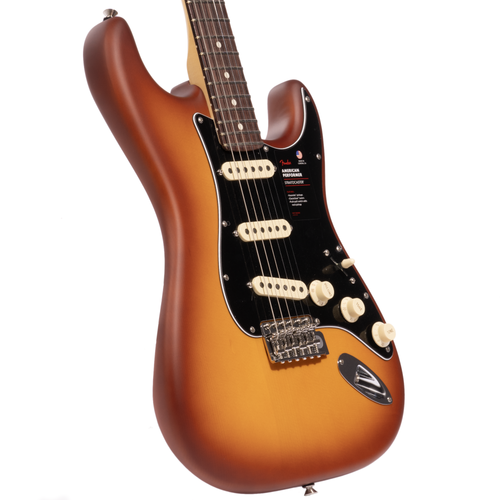 Fender American Performer Stratocaster Electric Guitar, Spruce, Honey Burst