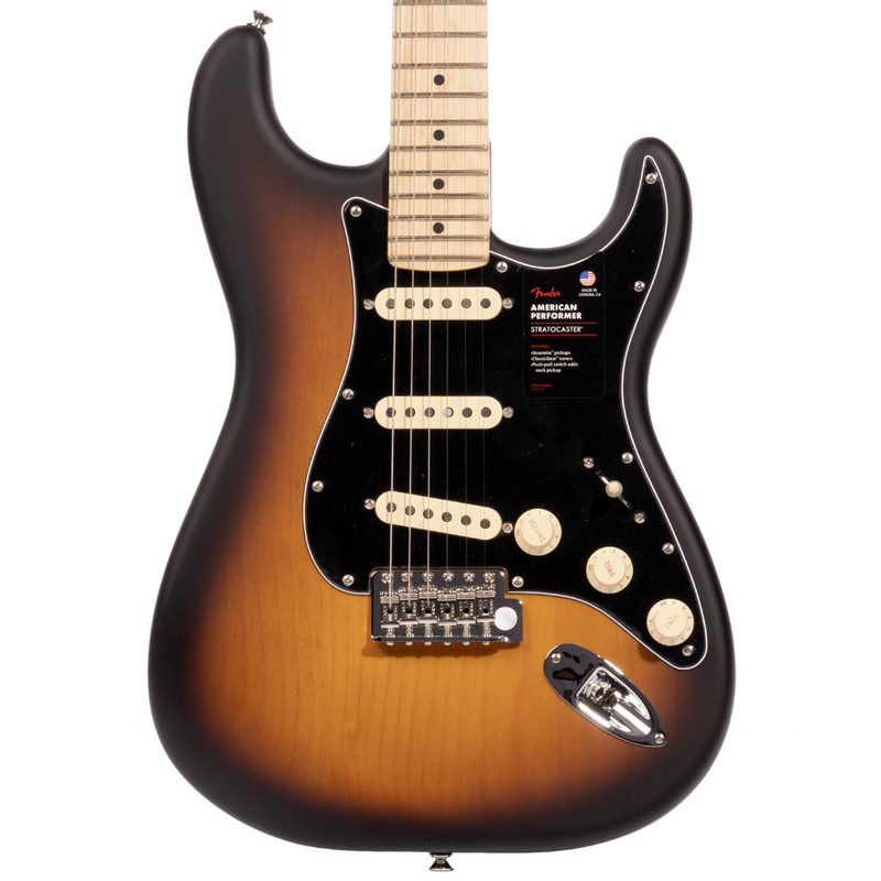 Fender American Performer Pine Stratocaster Electric Guitar, Pine, 2-color Sunburst