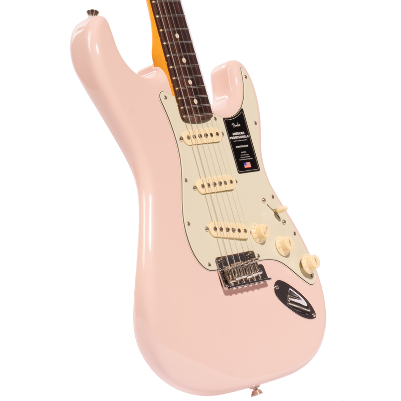 Fender Limited Edition American Professional II Stratocaster Electric Guitar, Shell Pink w/ Matching Headcap