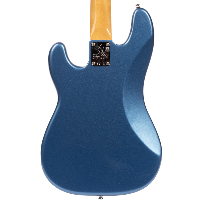 Fender Tony Franklin Fretless Precision Bass, Ebony Fingerboard, Lake Placid Blue