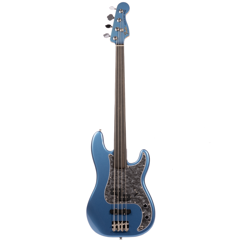 Fender Tony Franklin Fretless Precision Bass, Ebony Fingerboard, Lake Placid Blue