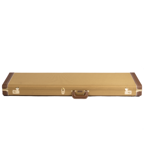 ベース Fender USA Tweed Hard Case Bass Vintage Vintage Fender Guitar Hard Case – Tweed Exterior, Leather
