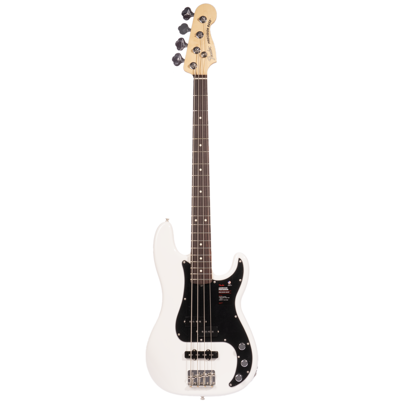 Fender American Performer Precision Bass Guitar, Rosewood Fingerboard, Arctic White