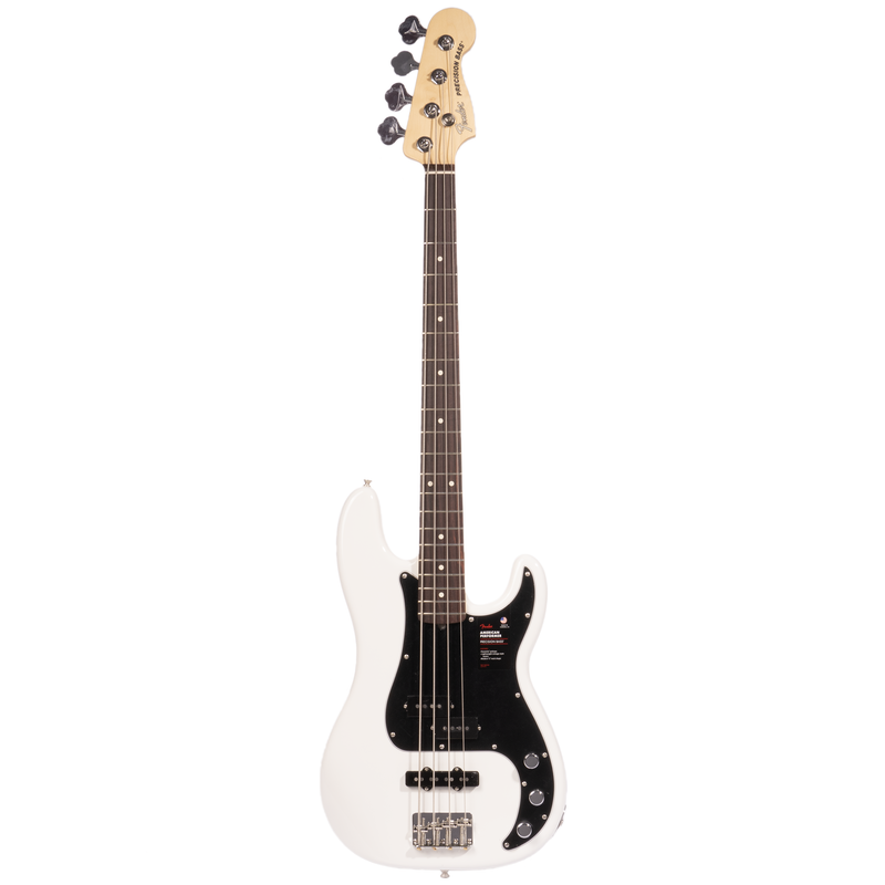 Fender American Performer Precision Bass Guitar, Rosewood Fingerboard, Arctic White