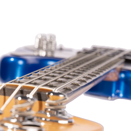 Fender American Ultra II Precision Bass Guitar, Ebony Fingerboard, Noble Blue