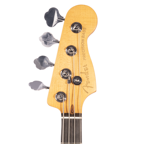 Fender American Ultra II Precision Bass Guitar, Ebony Fingerboard, Noble Blue