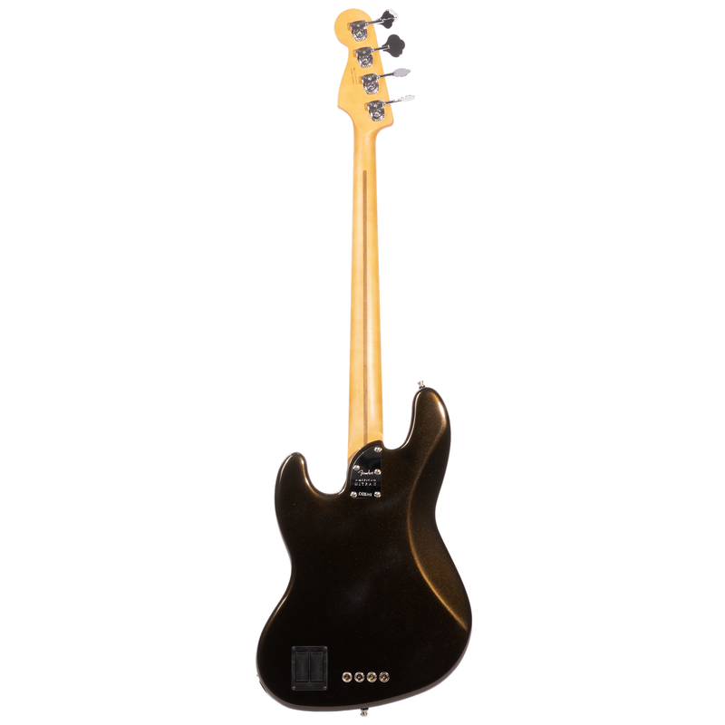 Fender American Ultra II Jazz Bass Guitar, Ebony Fingerboard, Texas Tea