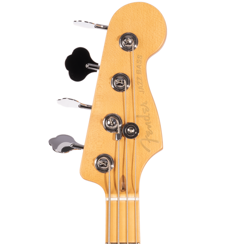 Fender American Ultra II Jazz Bass Guitar, Maple Fingerboard, Sinister Red