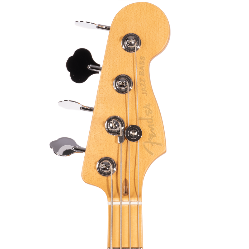 Fender American Ultra II Jazz Bass Guitar, Maple Fingerboard, Sinister Red