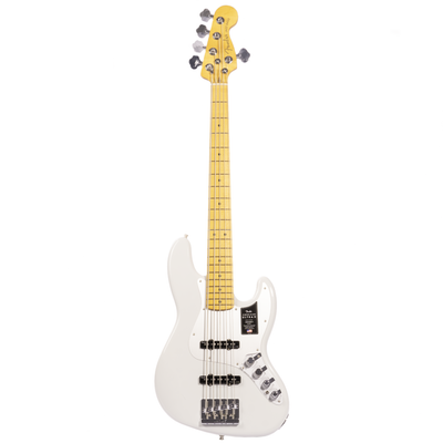Fender American Ultra II Jazz Bass V Guitar, Maple Fingerboard, Avalanche