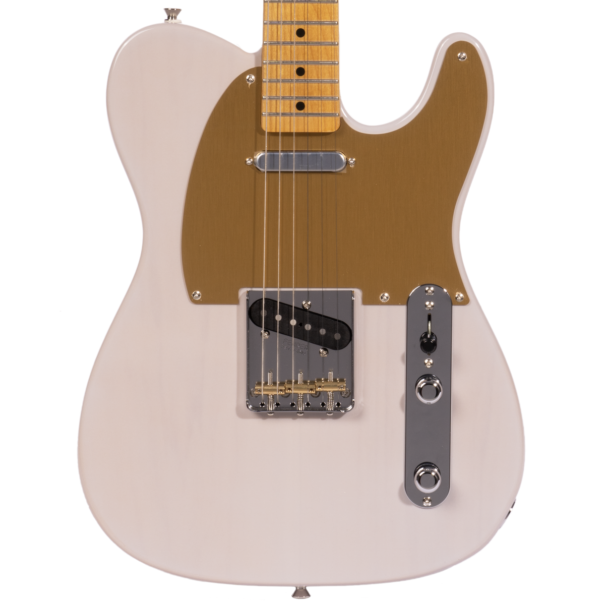 Fender JV Modified '50s Telecaster Electric Guitar, Maple, White Blonde