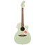 Fender Newporter Player Acoustic-Electric Guitar, Walnut Fingerboard, Surf Green