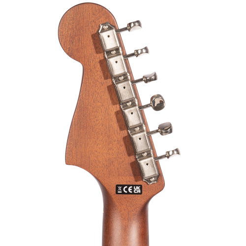 Fender Newporter Player Acoustic-Electric Guitar, Walnut Fingerboard, Surf Green