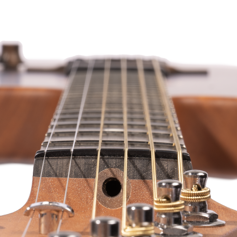 Fender American Acoustasonic Jazzmaster Acoustic Guitar All-Mahogany, Ebony, Bourbon Burst