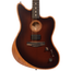 Fender American Acoustasonic Jazzmaster Acoustic Guitar All-Mahogany, Ebony, Bourbon Burst