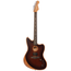 Fender American Acoustasonic Jazzmaster Acoustic Guitar All-Mahogany, Ebony, Bourbon Burst