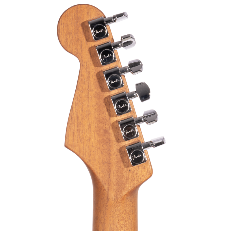 Fender American Acoustasonic Jazzmaster Acoustic Guitar All-Mahogany, Ebony, Bourbon Burst