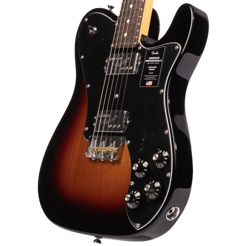 Fender American Professional II Telecaster Deluxe Electric Guitar, Rosewood, 3 Color Sunburst