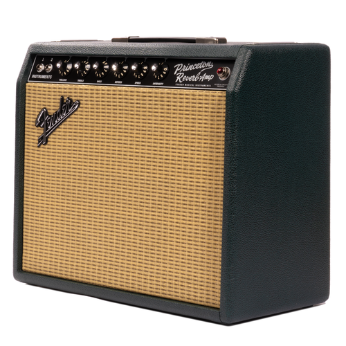 Fender '65 Princeton Reverb 1x12 Combo Amplifier, Brit Green Fender '65 Princeton Reverb 1x12 Combo Amplifier, Brit Green