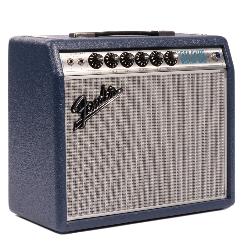 Fender '68 Custom Vibro Champ Reverb 1x10 Combo Amplifier, Navy