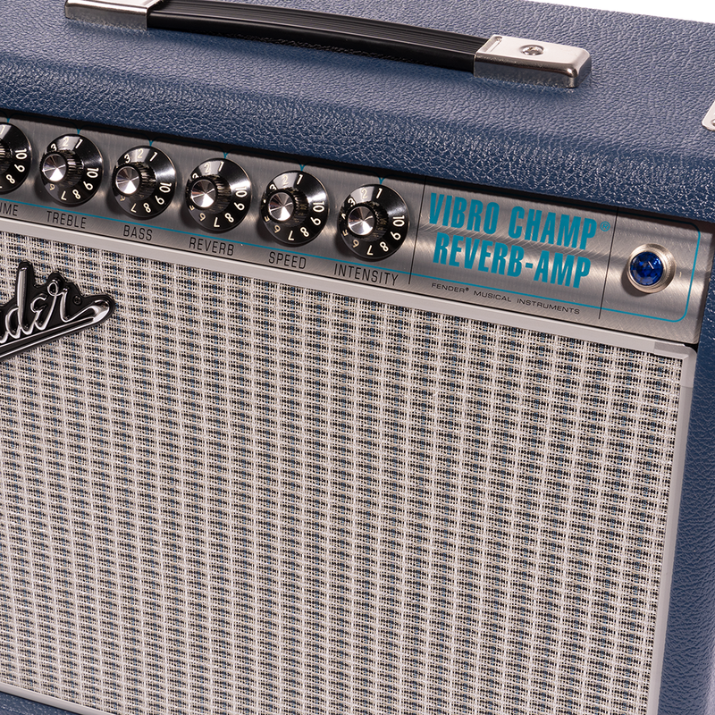 Fender '68 Custom Vibro Champ Reverb 1x10 Combo Amplifier, Navy