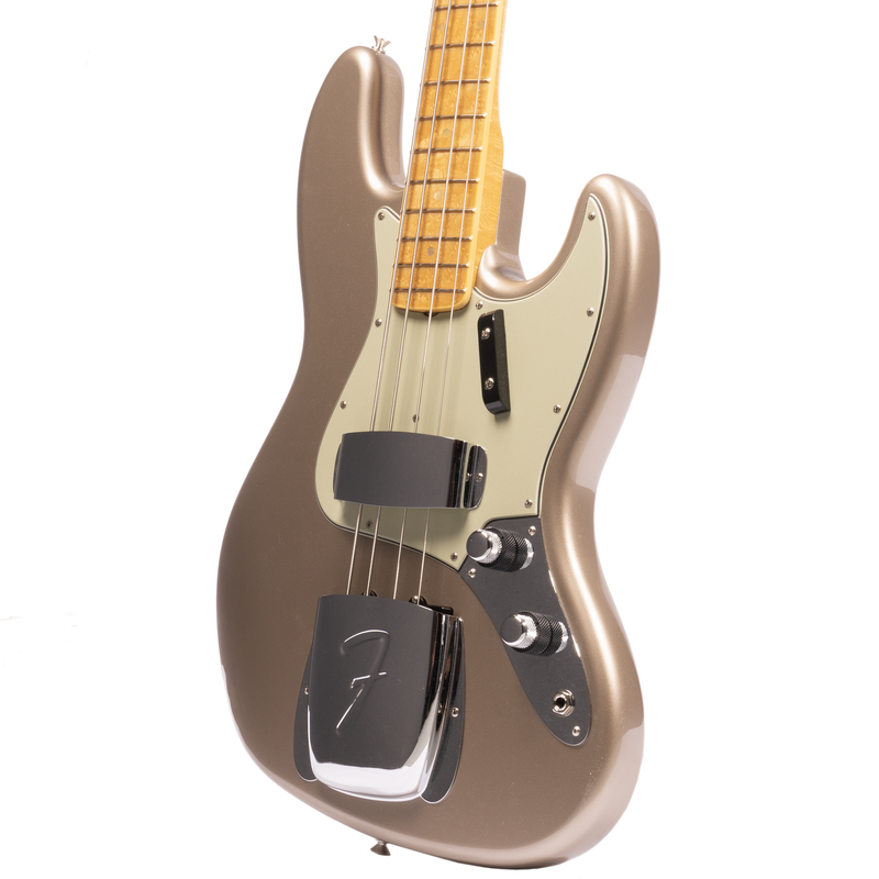 Fender Custom Shop '64 Jazz Bass with Maple Fingerboard, NOS Shoreline Gold