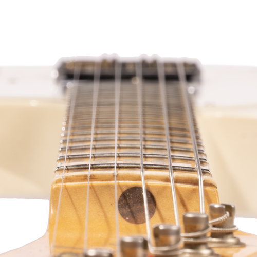 Fender Custom Shop Reverse '50s Telecaster Heavy Relic Electric Guitar, Aged India Ivory