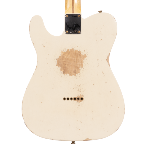 Fender Custom Shop Reverse '50s Telecaster Heavy Relic Electric Guitar, Aged India Ivory