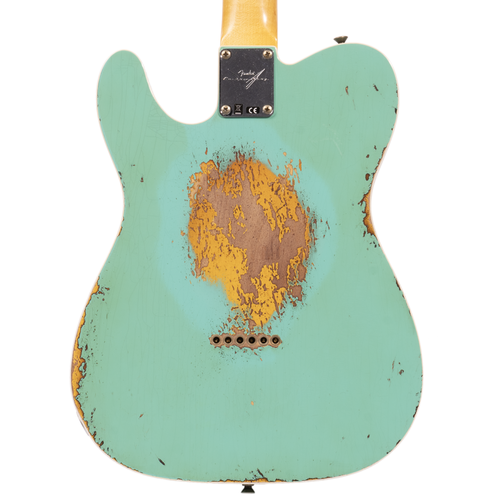 Fender Custom Shop '60 Telecaster, Rosewood Fingerboard, Heavy Relic Aged Sea Foam Green Over 3-Color Sunburst