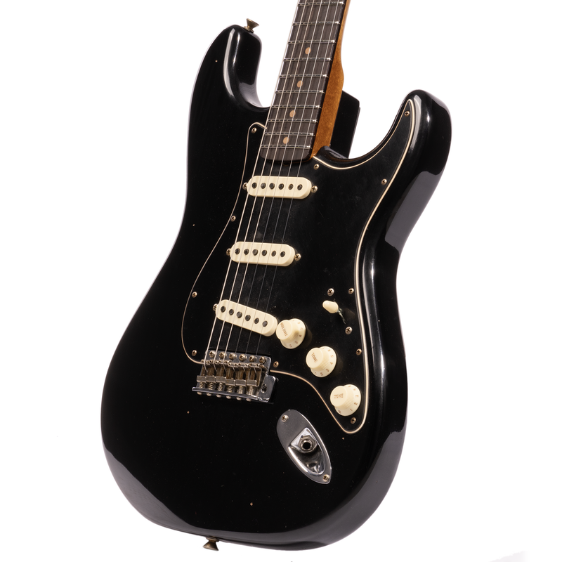 Fender Custom Shop Dual Mag II Stratocaster Journeyman, Aged Black w/Matching Headcap