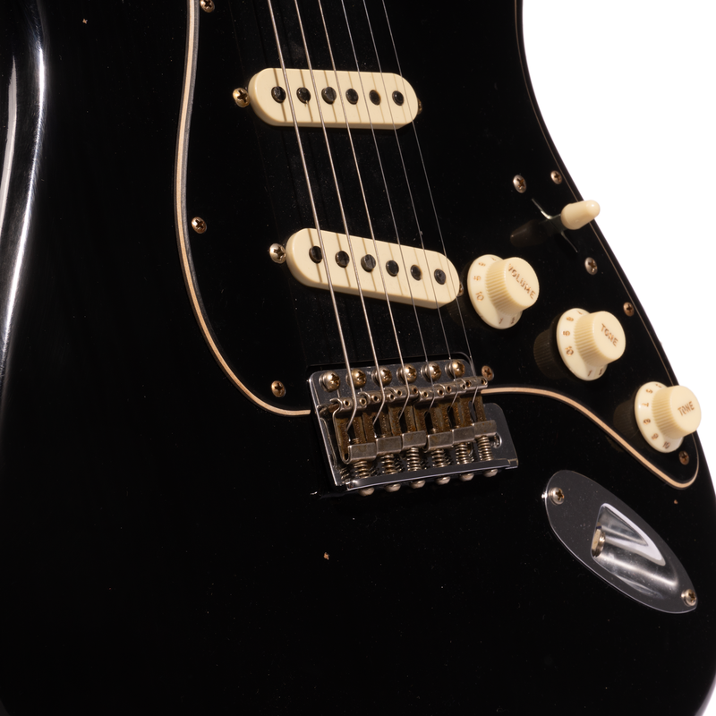 Fender Custom Shop Dual Mag II Stratocaster Journeyman, Aged Black w/Matching Headcap