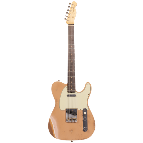 Fender Custom Shop '60 Telecaster Custom Heavy Relic Electric Guitar, Aged Dirty Shell Pink