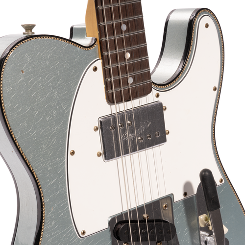 Fender Custom Shop CuNiFe Telecaster Custom Journeyman Relic Electric Guitar, Rosewood Fingerboard, Aged Firemist Silver