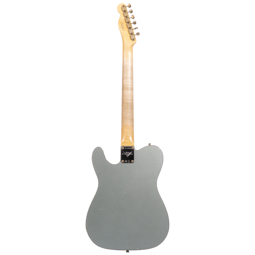Fender Custom Shop CuNiFe Telecaster Custom Journeyman Relic Electric Guitar, Rosewood Fingerboard, Aged Firemist Silver