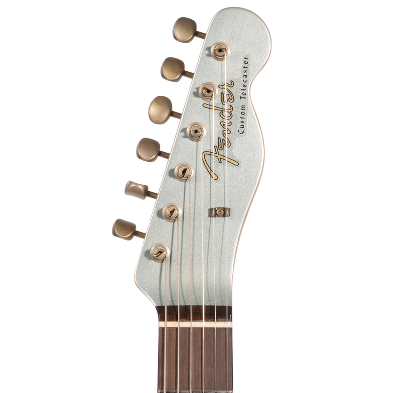 Fender Custom Shop CuNiFe Telecaster Custom Journeyman Relic Electric Guitar, Rosewood Fingerboard, Aged Firemist Silver