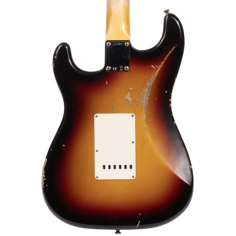 Fender Custom Shop '64 L-Series Stratocaster Heavy Relic, Aged Bleached 3-tone Sunburst