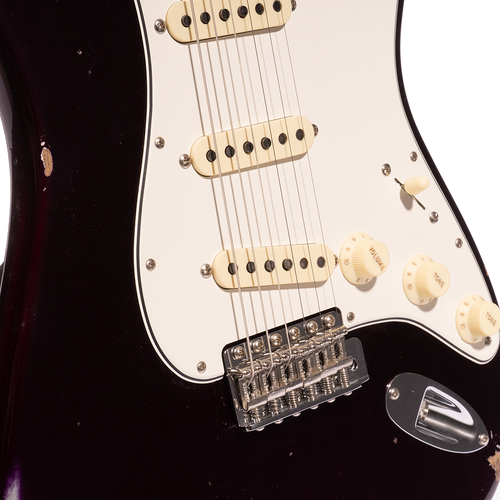 Fender Custom Shop '67 Stratocaster Relic Electric Guitar, Aged Midnig