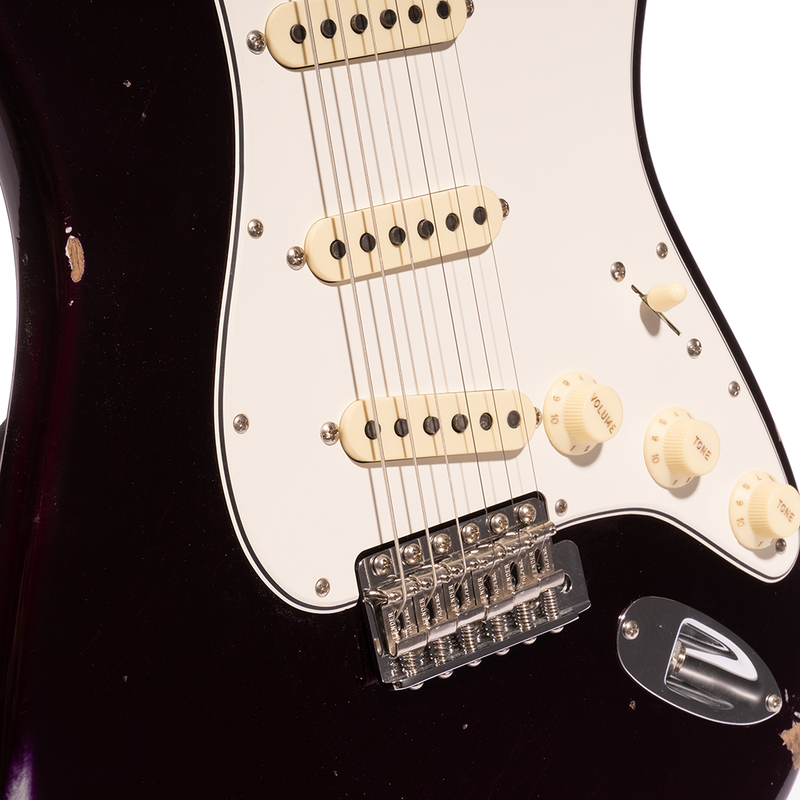 Fender Custom Shop '67 Stratocaster Relic Electric Guitar, Aged Midnight Purple