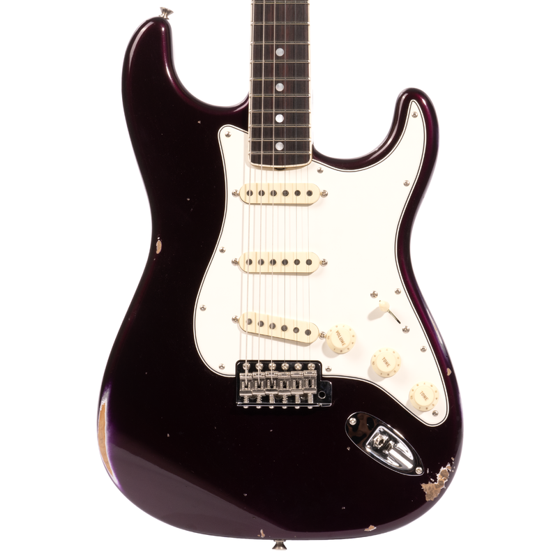 Fender Custom Shop '67 Stratocaster Relic Electric Guitar, Aged Midnight  Purple