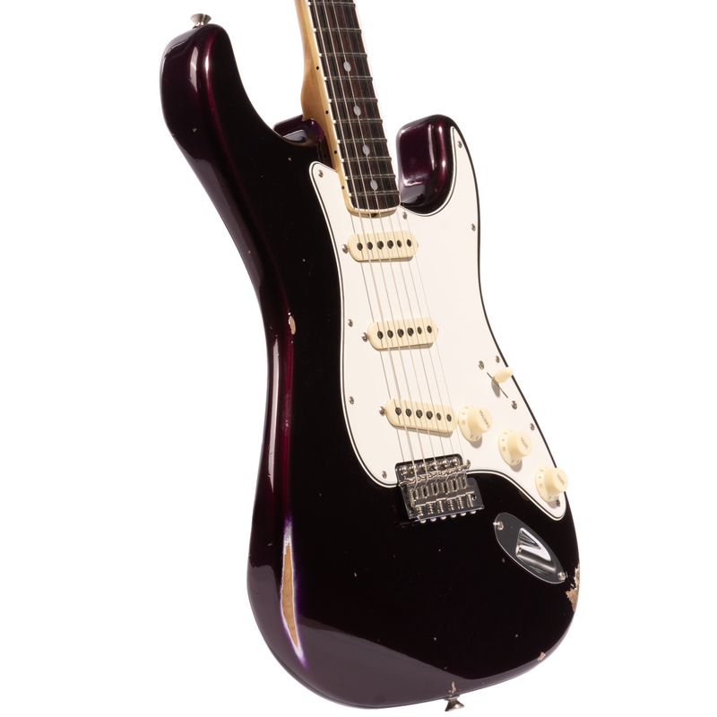 Fender Custom Shop '67 Stratocaster Relic Electric Guitar, Aged Midnight Purple
