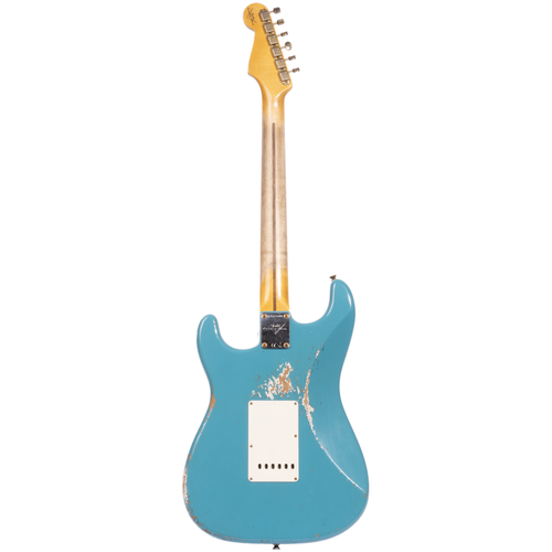 Fender Custom Shop '57 Stratocaster Electric Guitar Heavy Relic, Aged Taos Turquoise