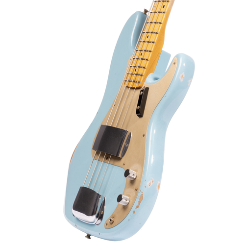 Fender Custom Shop '58 Precision Bass Relic, Maple Fingerboard, Aged Daphne Blue