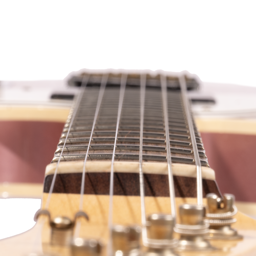 Fender Custom Shop '60 Telecaster Custom P90 Journeyman Relic Electric Guitar, Aged Burgundy Mist Metallic