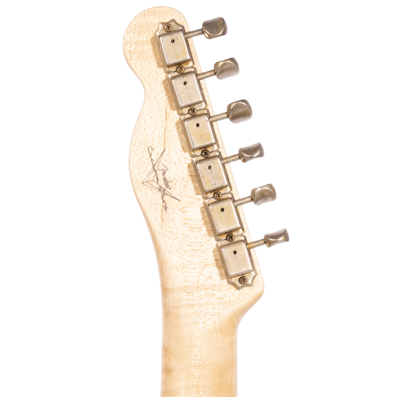 Fender Custom Shop '60 Telecaster Custom P90 Journeyman Relic Electric Guitar, Aged Burgundy Mist Metallic