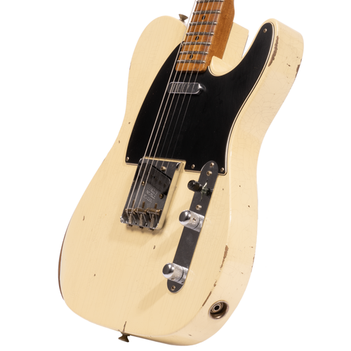 Fender Custom Shop '52 Telecaster Relic Electric Guitar, Maple Fingerboard, Aged Vintage White